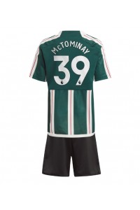 Fotbalové Dres Manchester United Scott McTominay #39 Dětské Venkovní Oblečení 2023-24 Krátký Rukáv (+ trenýrky)